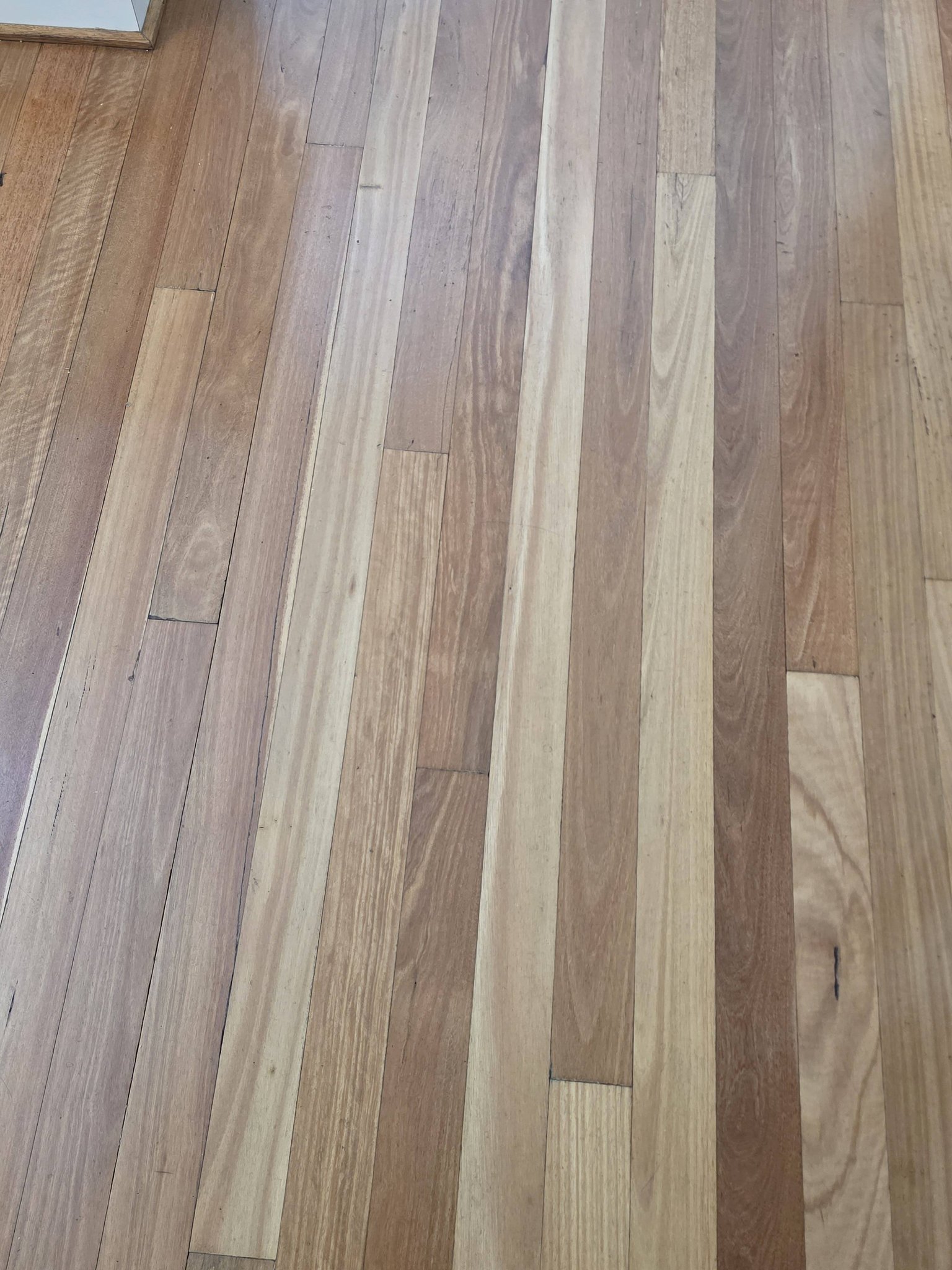 Timber floorboards relaid